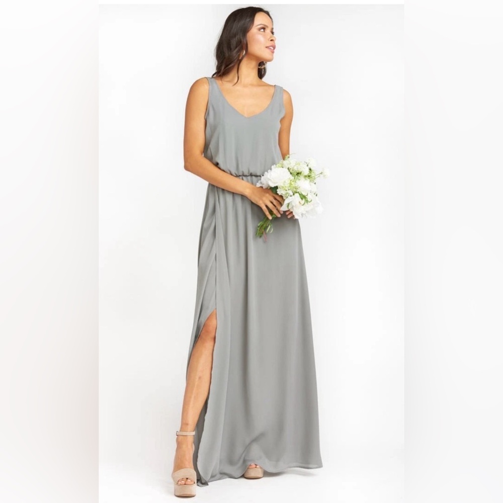 Show Me Your MuMu Gray Maxi Dress